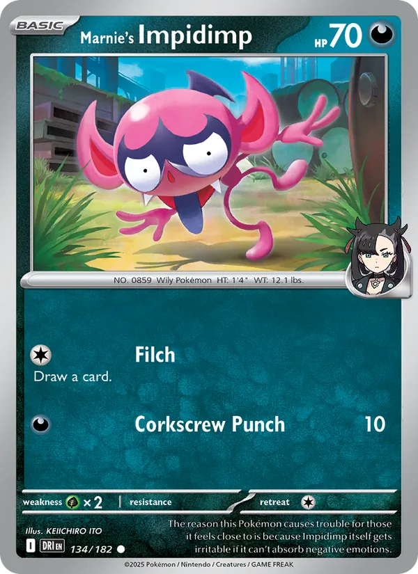 Marnie's Impidimp #134 – Destined Rivals card