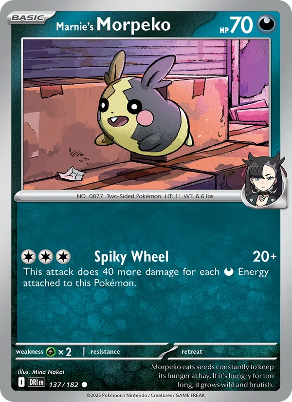 Marnie's Morpeko #137 – Destined Rivals card