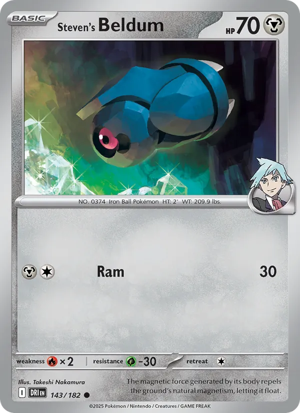 Steven's Beldum #143 – Destined Rivals card