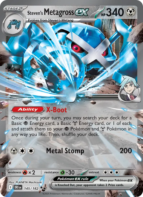 Steven's Metagross ex #145 – Destined Rivals card