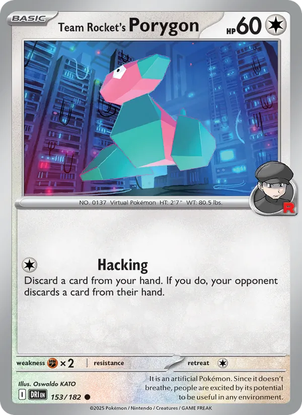 Team Rocket's Porygon #153 – Destined Rivals card