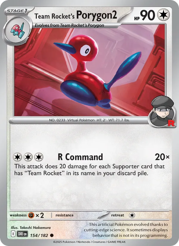 Team Rocket's Porygon2 #154 – Destined Rivals card