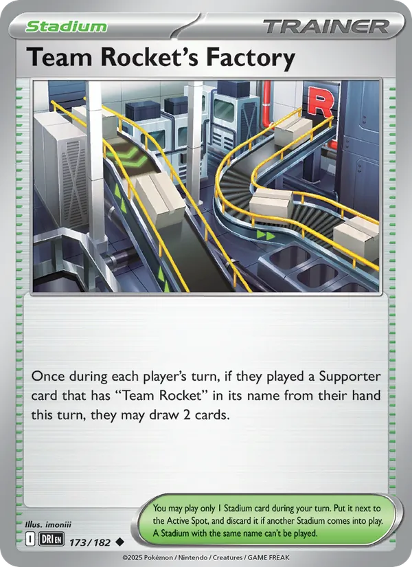Team Rocket's Factory #173 – Destined Rivals card
