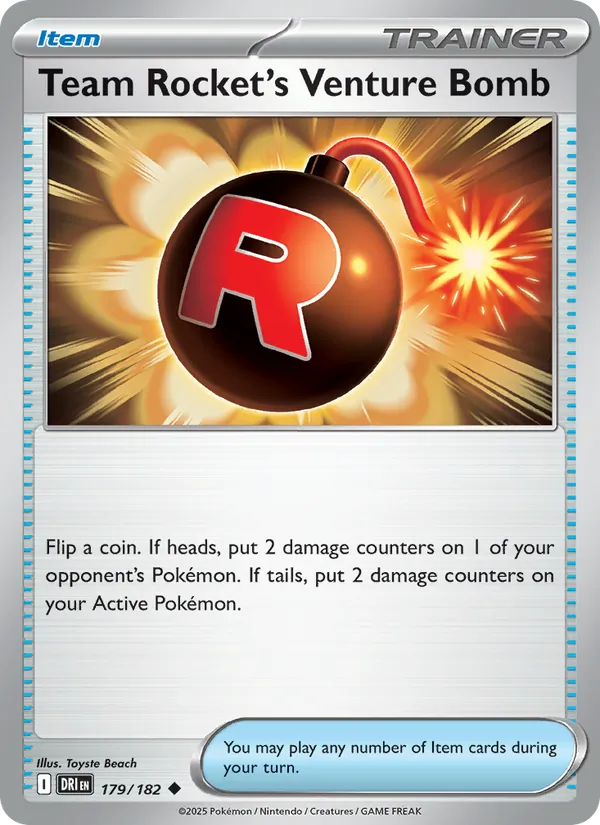 Team Rocket's Venture Bomb #179 – Destined Rivals card
