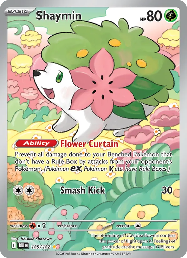 Shaymin #185 – Destined Rivals card