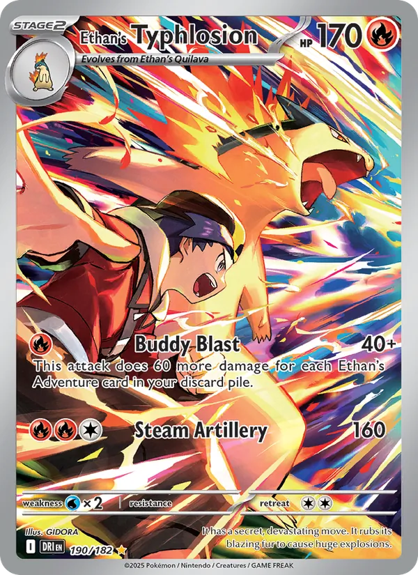 Ethan's Typhlosion #190 – Destined Rivals card