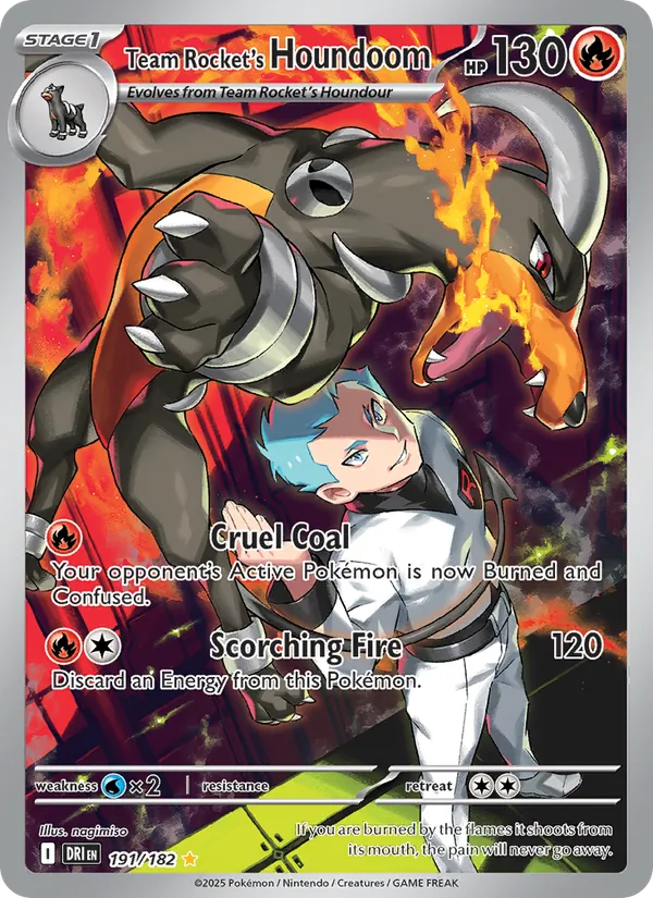 Team Rocket's Houndoom #191 – Destined Rivals card