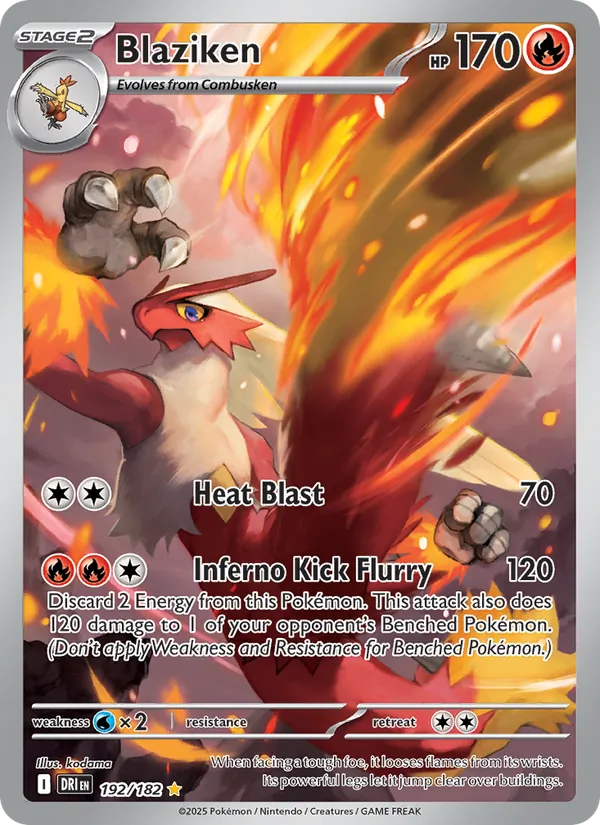 Blaziken #192 – Destined Rivals card