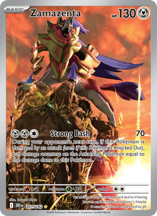 Zamazenta #201 – Destined Rivals card
