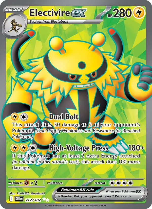Electivire ex #212 – Destined Rivals card