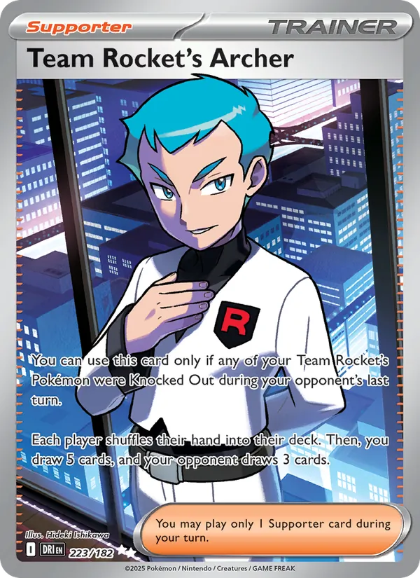 Team Rocket's Archer #223 – Destined Rivals card