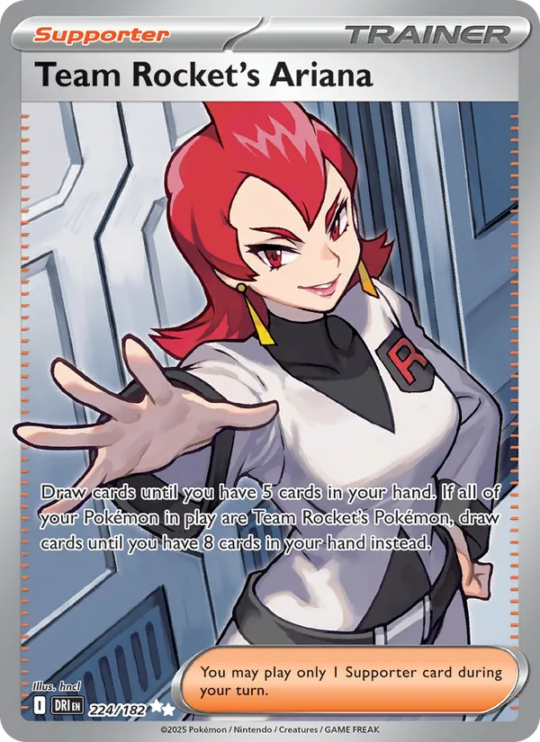 Team Rocket's Ariana #224 – Destined Rivals card