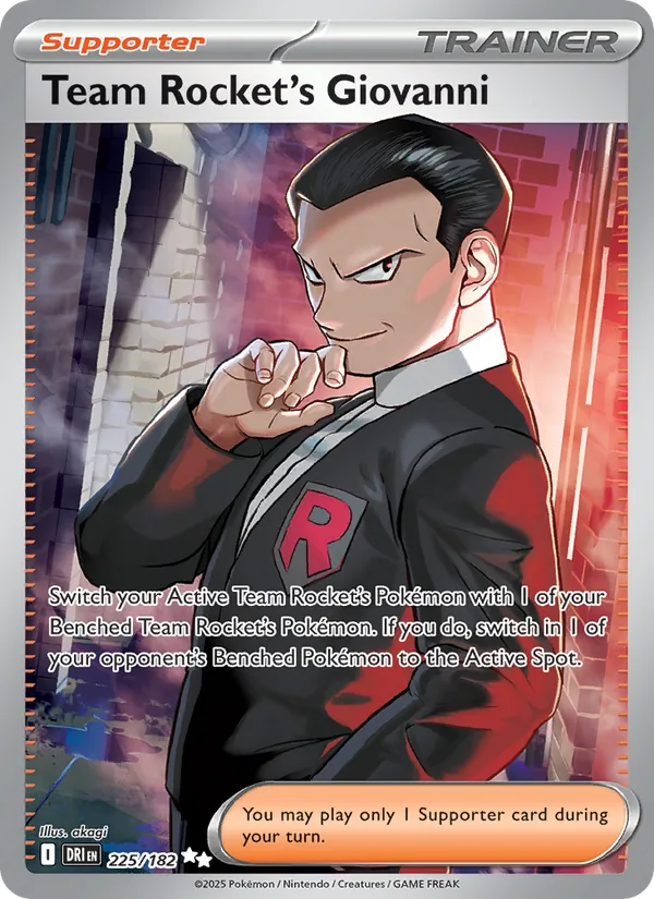 Team Rocket's Giovanni #225 – Destined Rivals card