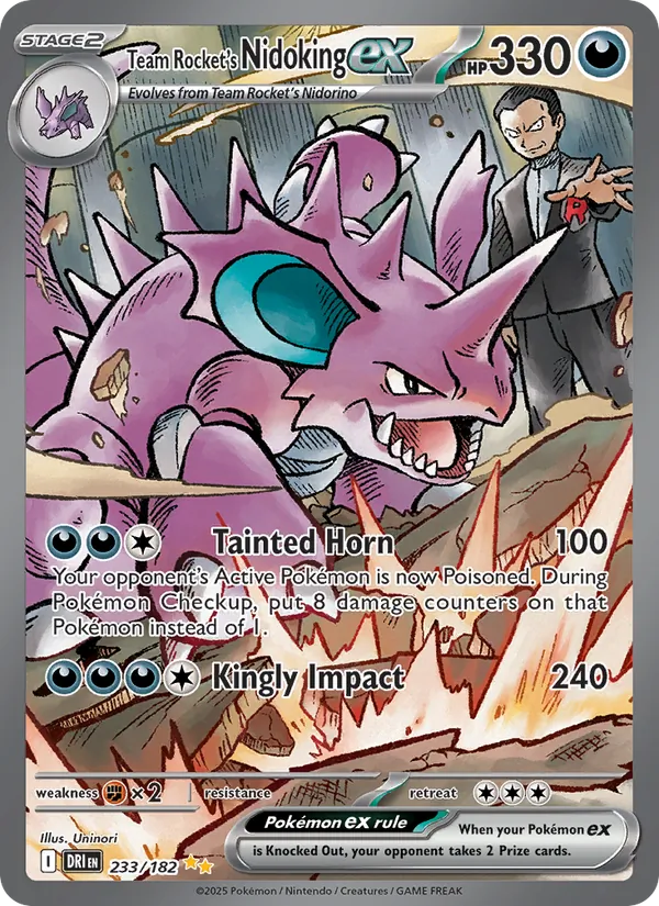 Team Rocket's Nidoking ex #233 – Destined Rivals card