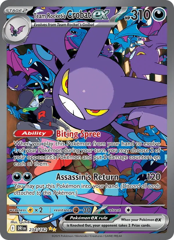Team Rocket's Crobat ex #234 – Destined Rivals card