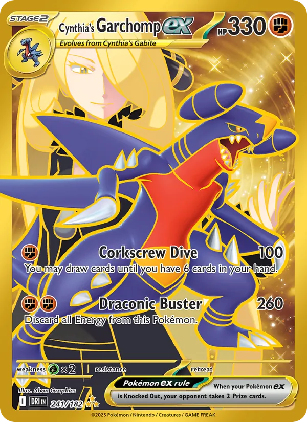 Cynthia's Garchomp ex #241 – Destined Rivals card