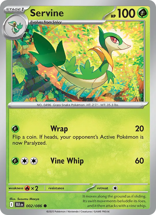 Servine #002 – Black Bolt card