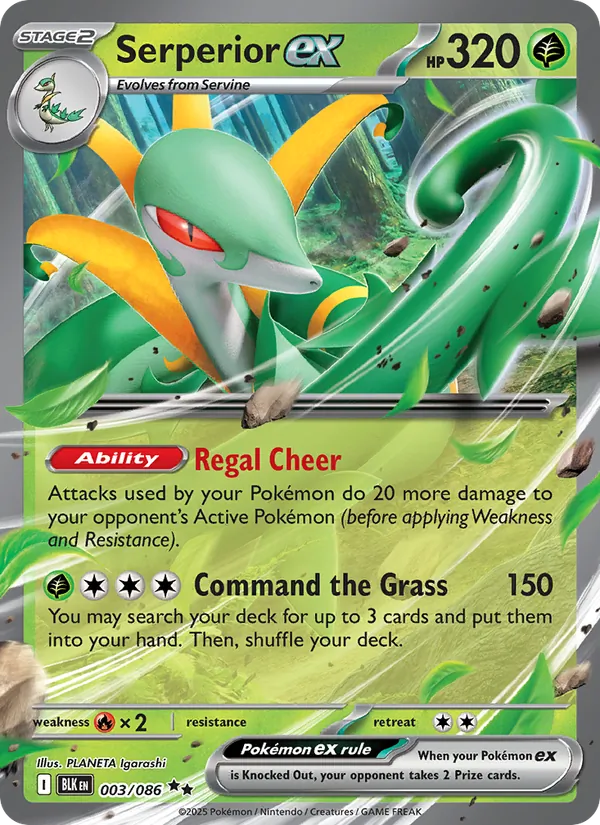 Serperior ex #003 – Black Bolt card