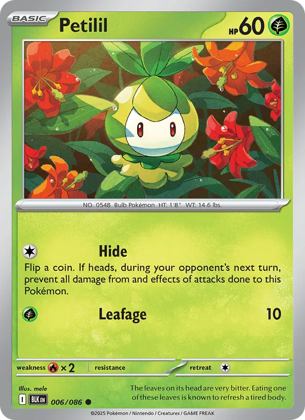 Petilil #006 – Black Bolt card