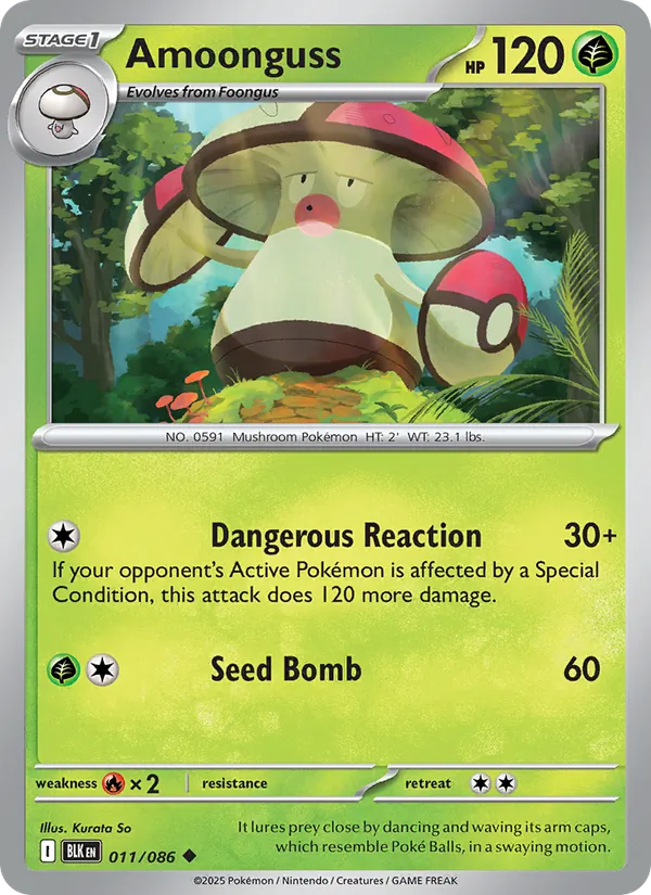 Amoonguss #011 – Black Bolt card