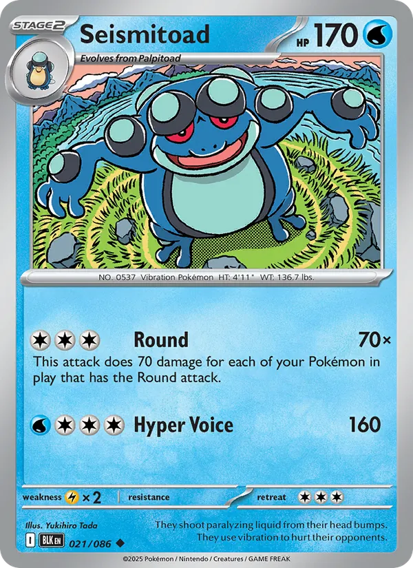 Seismitoad #021 – Black Bolt card