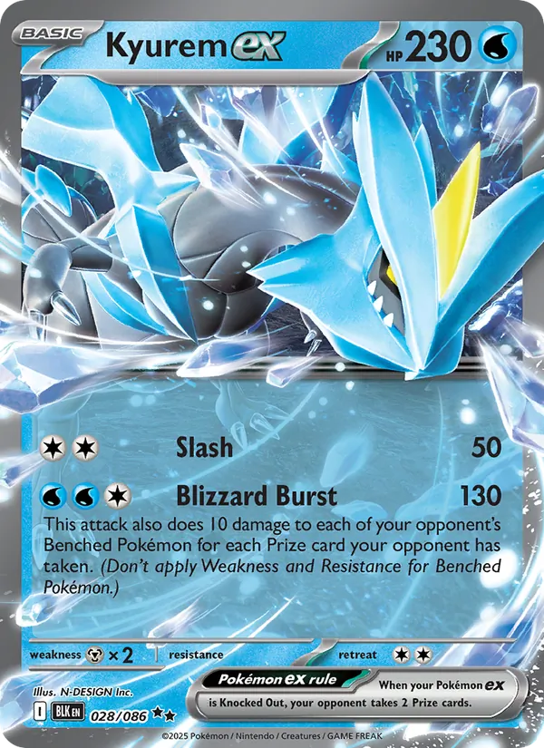 Kyurem ex #028 – Black Bolt card