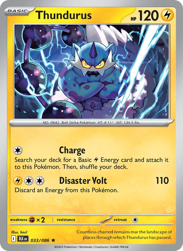 Thundurus #033 – Black Bolt card