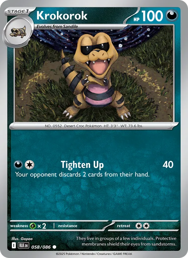 Krokorok #058 – Black Bolt card