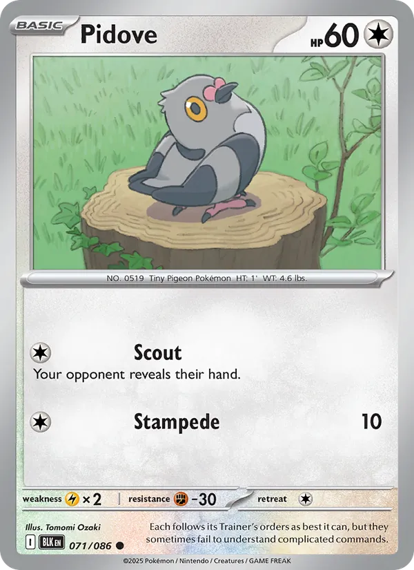 Pidove #071 – Black Bolt card