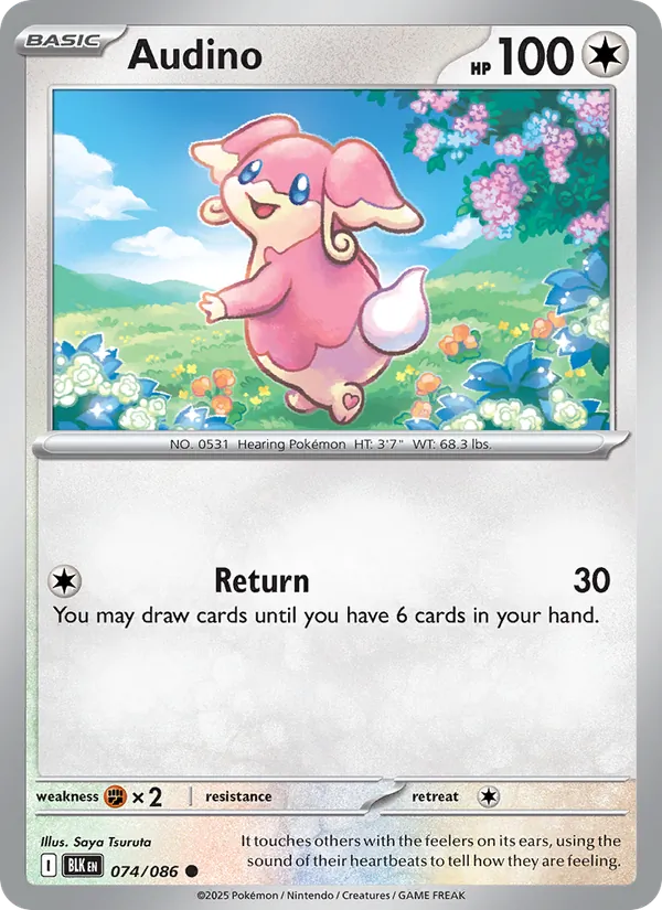 Audino #074 – Black Bolt card