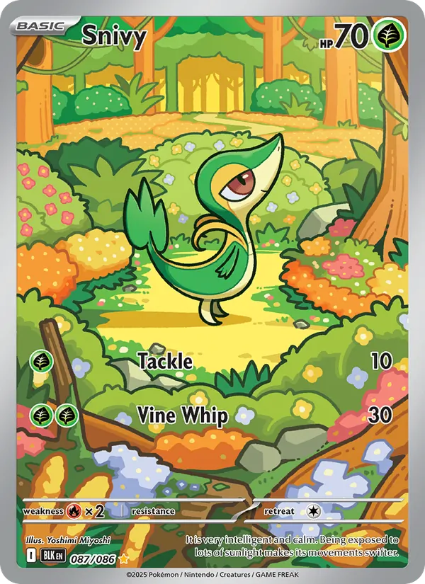 Snivy #087 – Black Bolt card