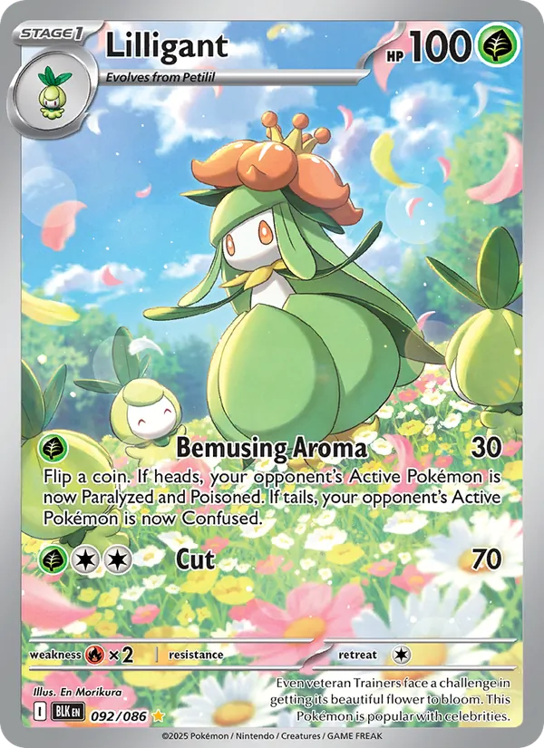 Lilligant #092 – Black Bolt card