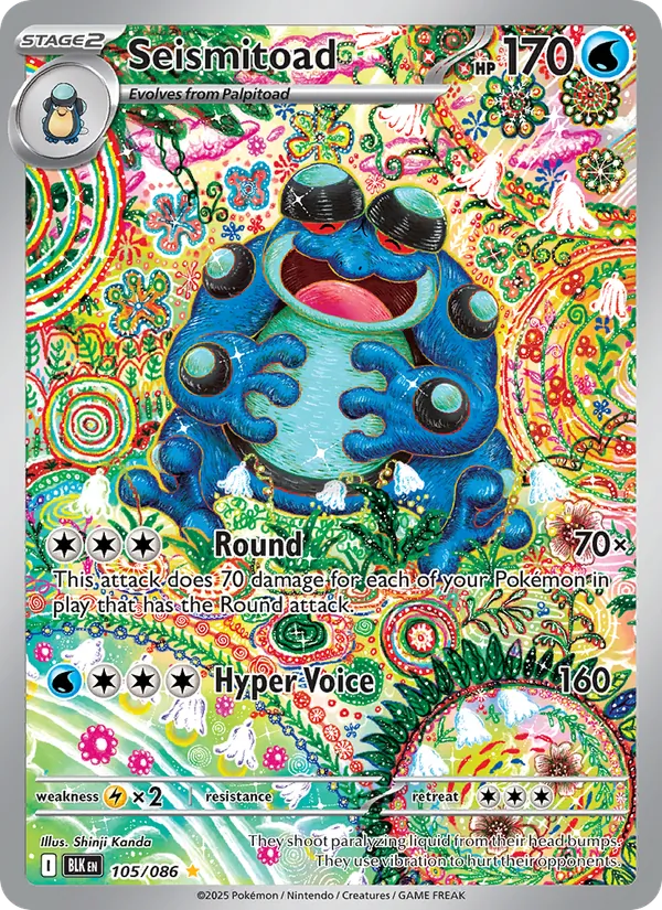 Seismitoad #105 – Black Bolt card