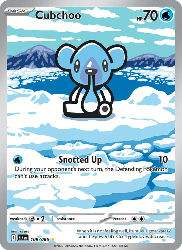 Cubchoo #109 – Black Bolt card