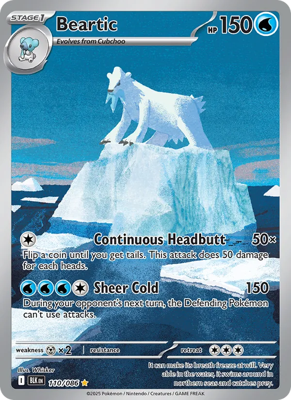 Beartic #110 – Black Bolt card