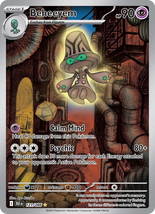 Beheeyem #121 – Black Bolt card