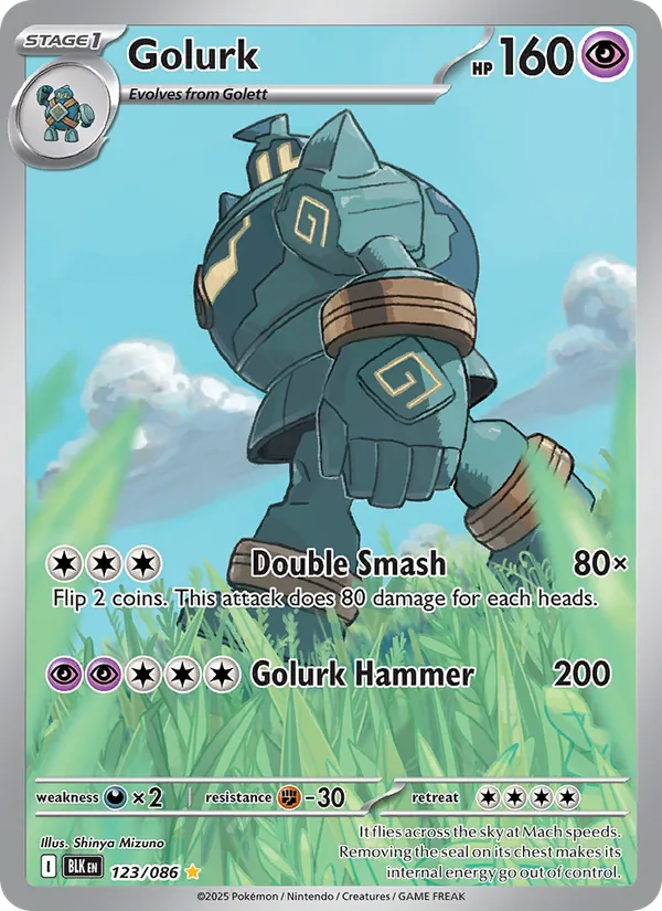Golurk #123 – Black Bolt card