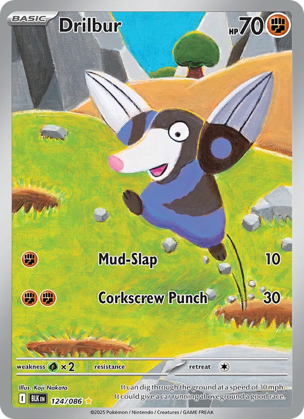 Drilbur #124 – Black Bolt card