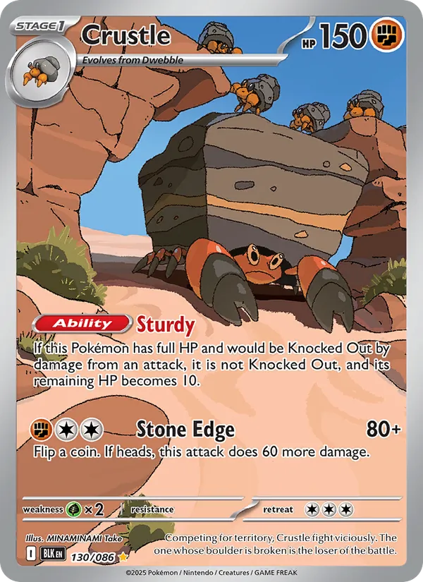 Crustle #130 – Black Bolt card