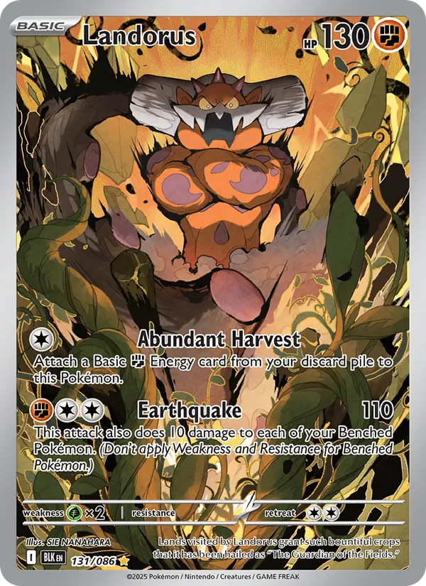 Landorus #131 – Black Bolt card