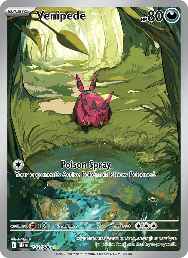 Venipede #132 – Black Bolt card