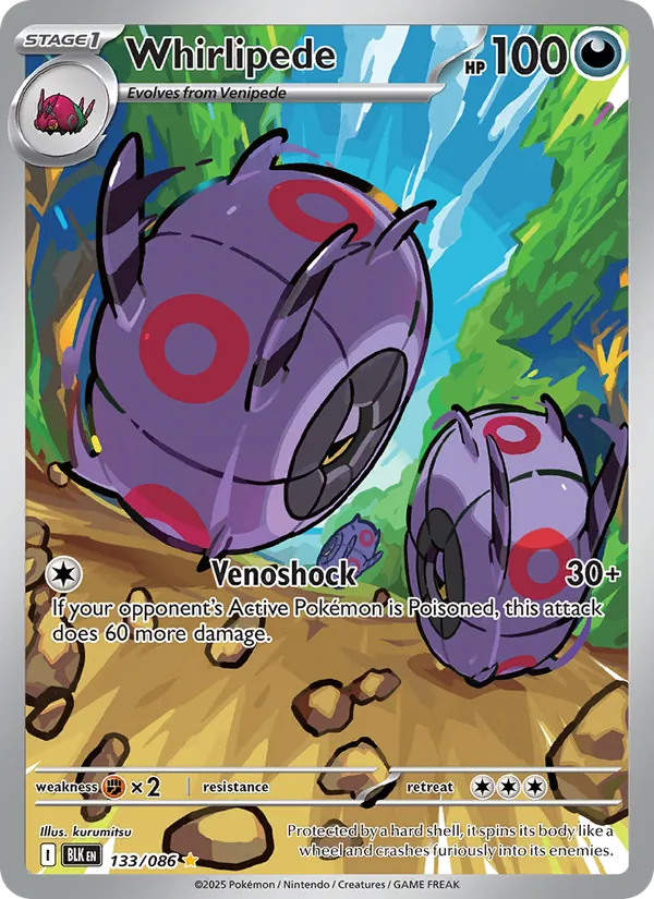 Whirlipede #133 – Black Bolt card