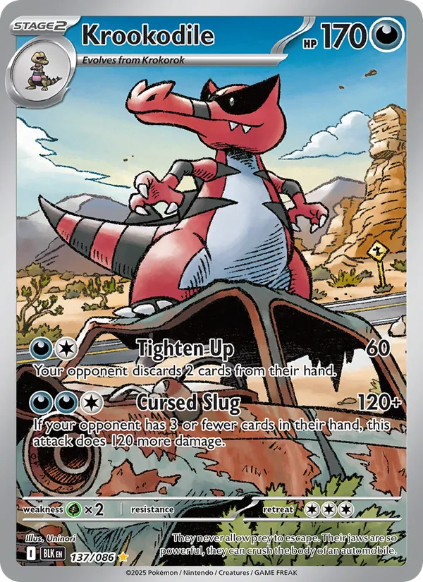 Krookodile #137 – Black Bolt card