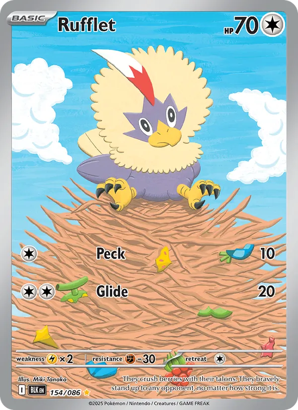 Rufflet #154 – Black Bolt card