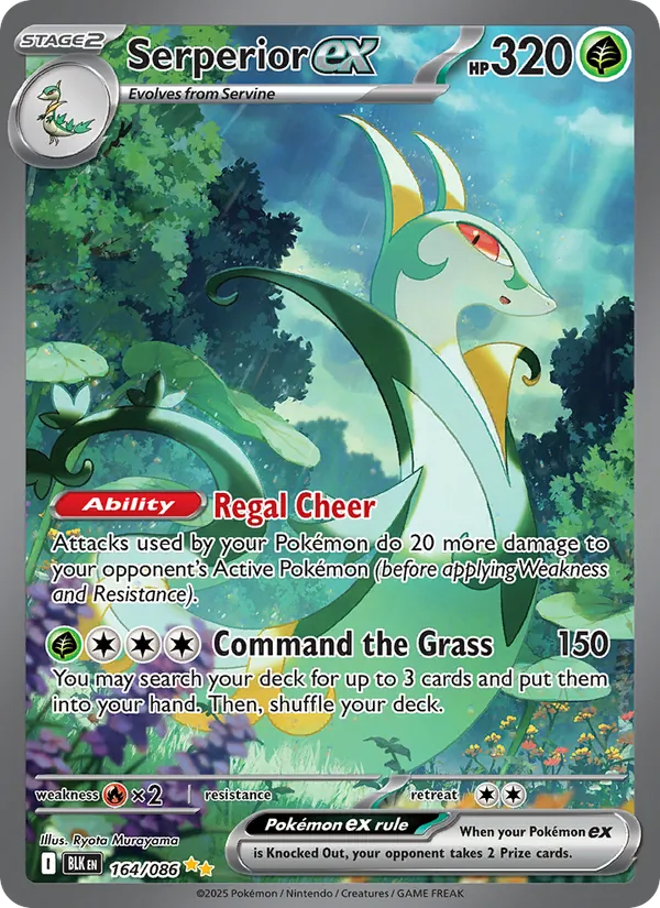 Serperior ex #164 – Black Bolt card