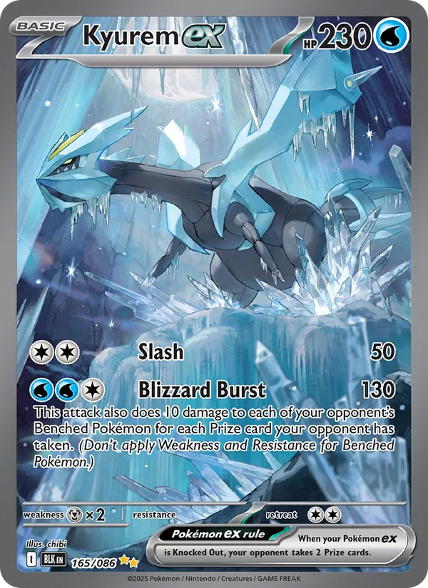 Kyurem ex #165 – Black Bolt card