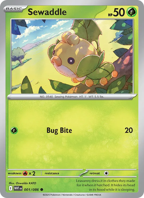 Sewaddle #001 – White Flare card