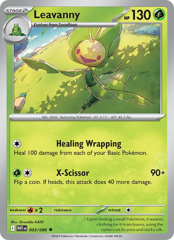 Leavanny #003 – White Flare card
