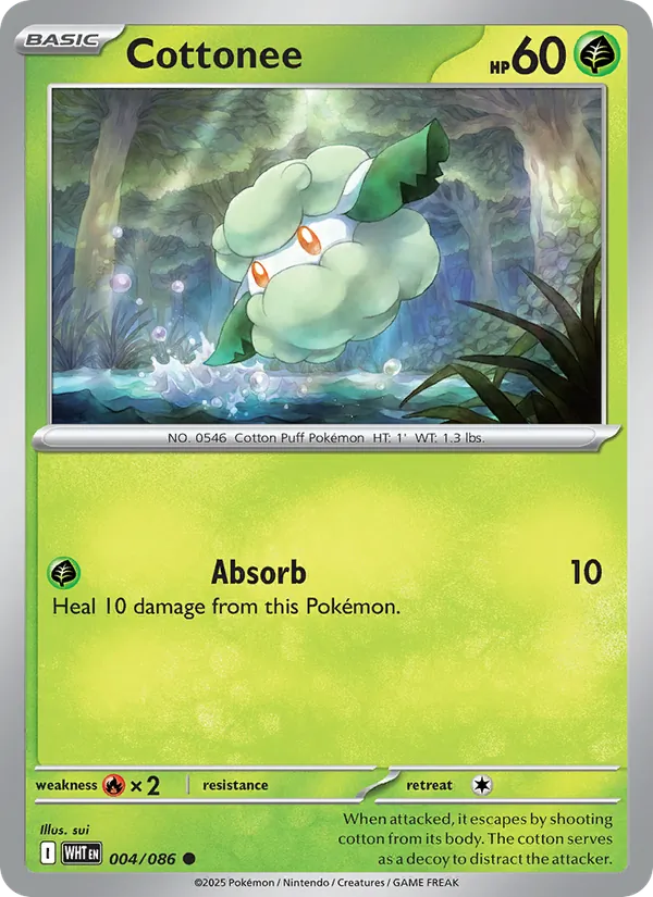 Cottonee #004 – White Flare card