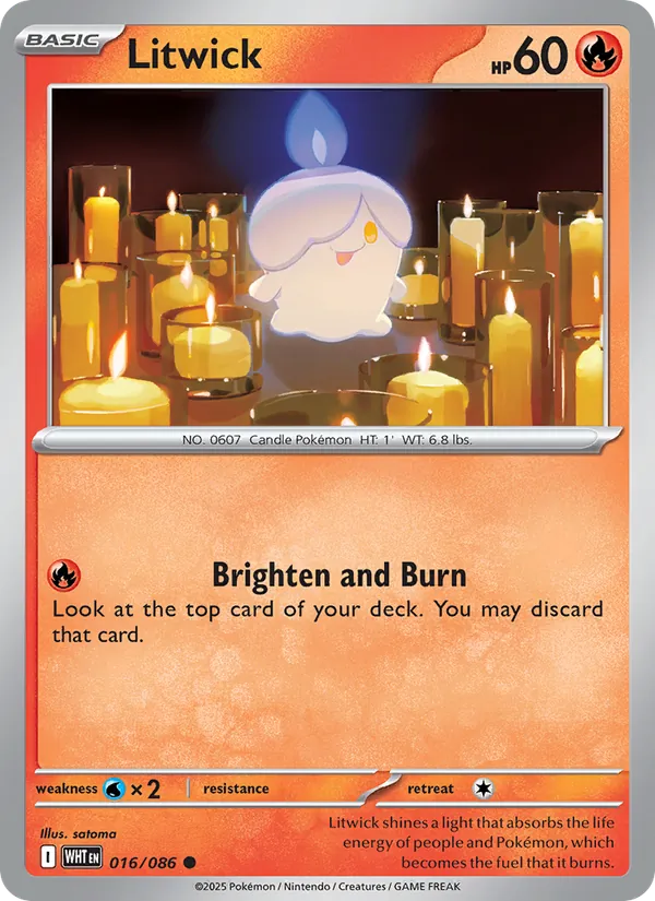 Litwick #016 – White Flare card